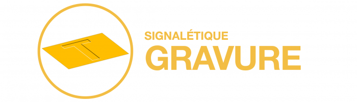 Signalétique gravure