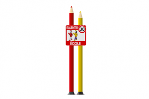 totem école crayon